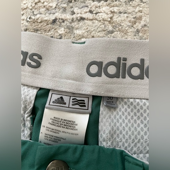 Adidas Ultimate 365 Prime Green Flat Front Golf Shorts Mens 30 Sports - Picture 5 of 9